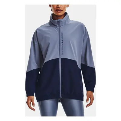 Under Armour Bunda Woven FZ Oversized Jacket-PPL - Dámské