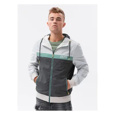 Ombre Men's windbreaker jacket with hood