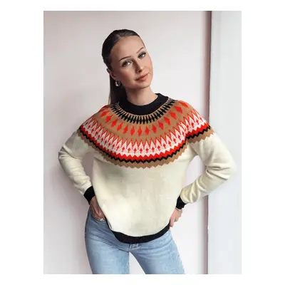 Sweter damski RUBY GLOW beżowy Dstreet