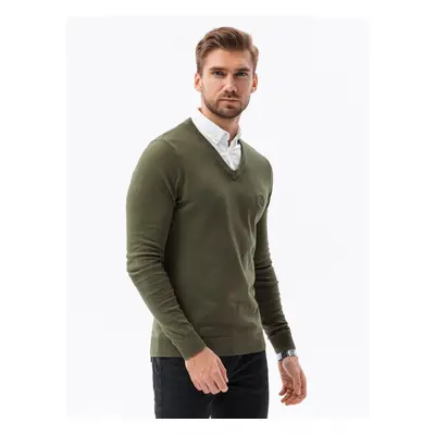 Ombre Men's sweater with white collar