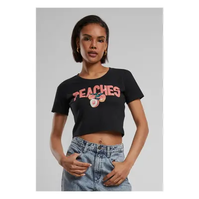 Peaches Cropped Tee černé