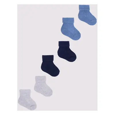 Yoclub Kids's Baby Boys' Turn Cuff Cotton Socks 3-Pack SKA-0009C-0000-001