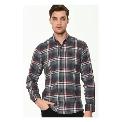 G706 DEWBERRY MEN'S SHIRT-NAVY BLUE