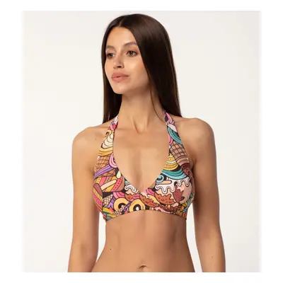 Aloha From Deer Woman's Love Thy Ice Cream Halter Neck Bikini Top BTH AFD353