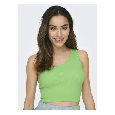 Světle zelené dámské crop top tílko ONLY Gven - Dámské