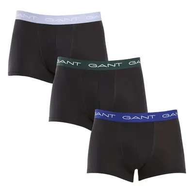 3PACK pánské boxerky Gant černé