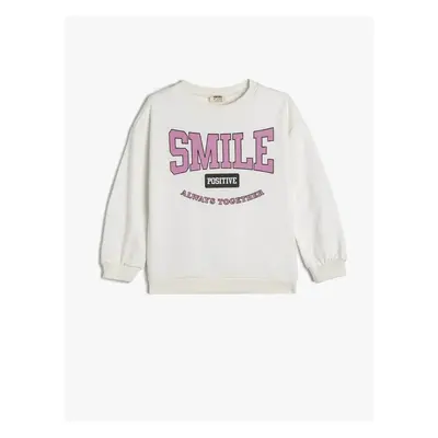 Koton Girl Sweatshirt Ecru