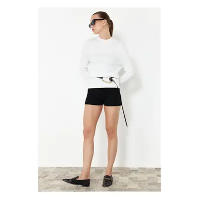 Trendyol Black Premium Yarn Shorts & Bermuda