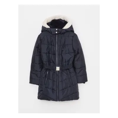 LC Waikiki Hooded Basic Girl's Coat