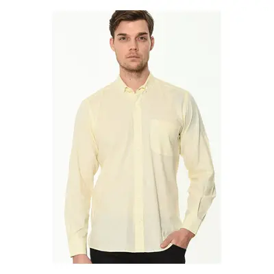 G625 DEWBERRY LINEN SHIRT-YELLOW