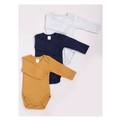 Yoclub Kids's Long Sleeve Bodysuits 3-Pack BOD-0201C-003D