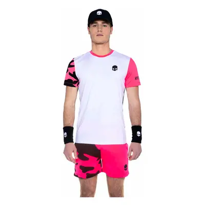 Pánské tričko Hydrogen Tech Camo Tee White/Fuchsia Fluo