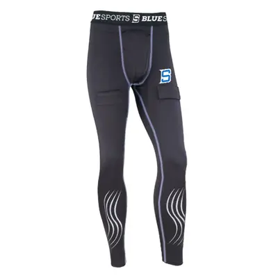 Kalhoty se suspenzorem Blue Sports Compression SR