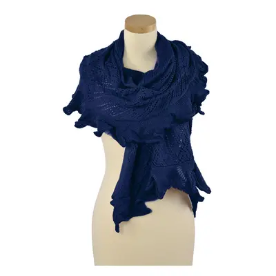 Art Of Polo Woman's Scarf sz1871-5 Navy Blue