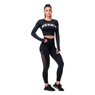 Dámské legíny Nebbia Mesh leggings high waist black