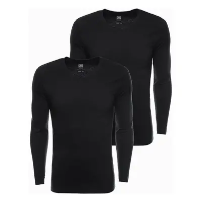 Ombre Men's V-NECK longsleeve set - mix