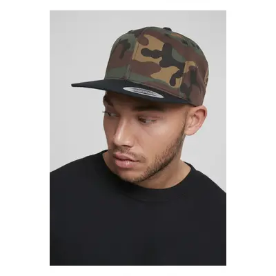 Classic Snapback 2-Tone Camo zelená camo/černá