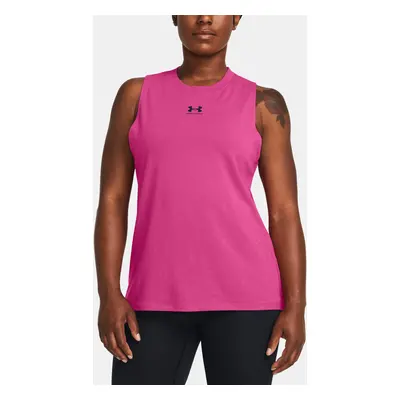 Under Armour Tílko Campus Muscle Tank-PNK - Dámské