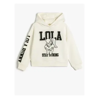 Koton Lola Bunny Hooded Sweatshirt Licensed Long Sleeve Wrap