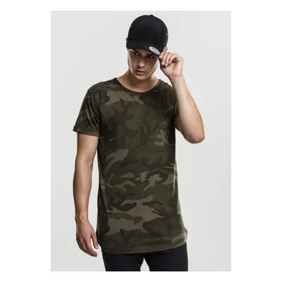 Camo Shaped Long Tee olivové camo