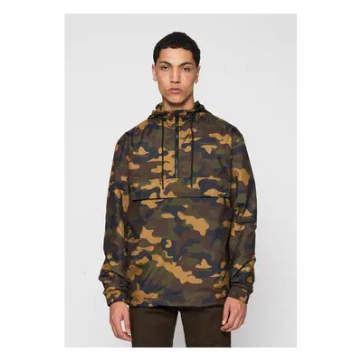 Camo Pull Over Windbreaker woodcamo