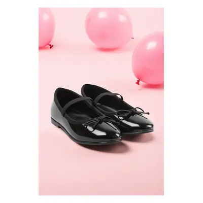 Trendyol Black Bow Detailed Mary Jane Big Girl Kids Ballerinas