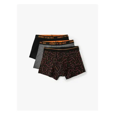 Koton 3-Piece Boxer Set Motto Printed Multi Color