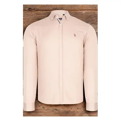 G674 DEWBERRY MEN'S SHIRT-PLAIN BEIGE