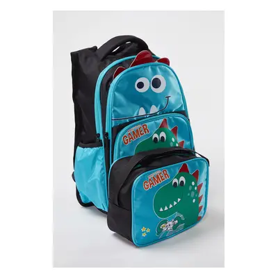 Trendyol Blue 2-Pack Boy Dinosaur Patterned School Backpack