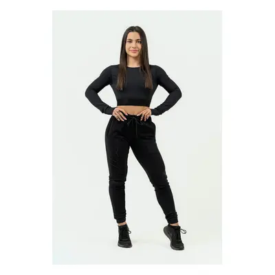 Dámské tepláky Nebbia Intense Women's High-Waist Joggers Signature Black