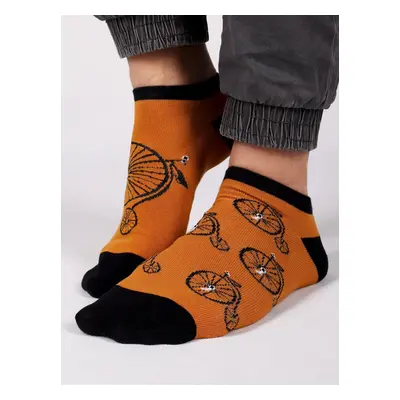 Yoclub Man's Ankle Funny Cotton Socks Patterns Colours