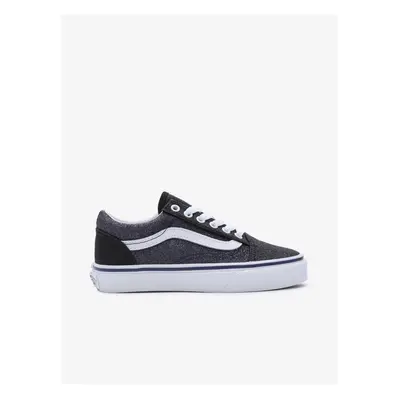 Modro-černé holčičí tenisky VANS Old Skool - Holky