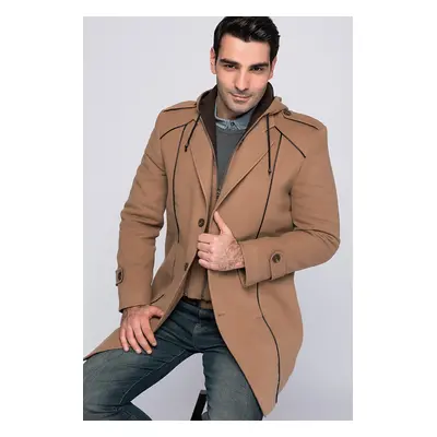 PLT8334 DEWBERRY MEN'S COAT-CAMEL