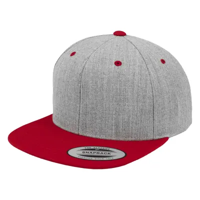 Klasický Snapback 2-Tone vřes/červený