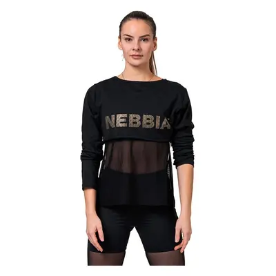 Dámské tričko Nebbia Intense Mesh T-shirt black