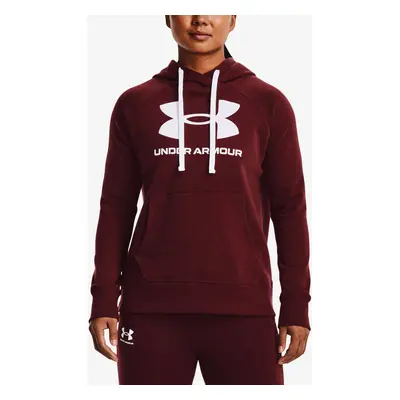 Dámská mikina Under Armour Rival Fleece Logo Hoodie-RED