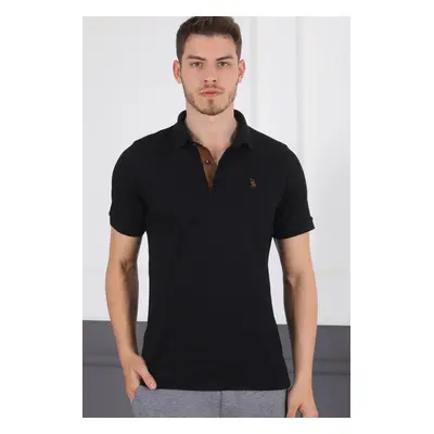 T8581 DEWBERRY MEN'S T-SHIRT-BLACK