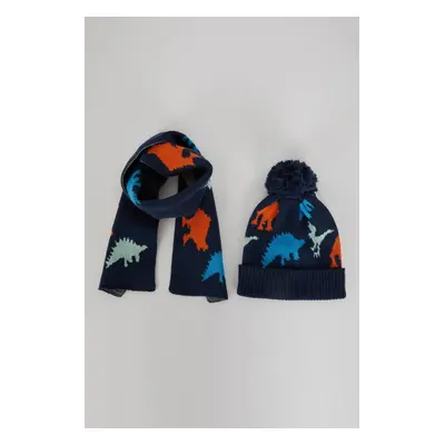 DEFACTO Boy Scarf Beanie 2-Piece Set