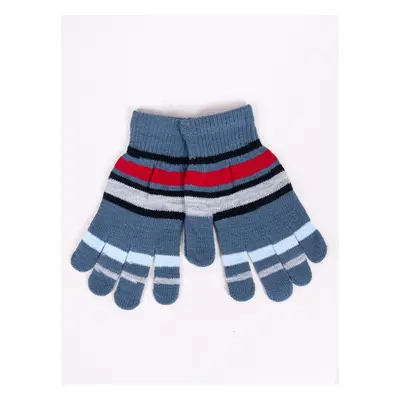 Yoclub Kids's Boys' Five-Finger Gloves RED-0118C-AA50-006