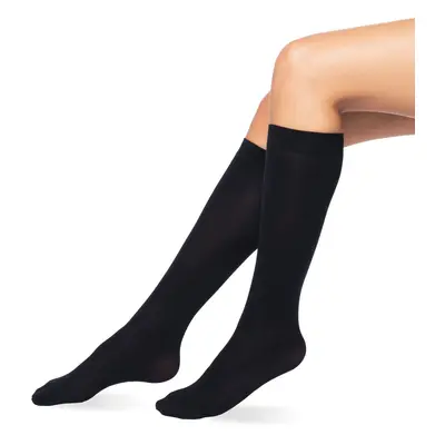 Gorteks Microfiber knee-high socks DEN black