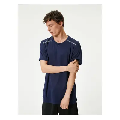 Koton Sports T-Shirt Stripe Printed Crew Neck Short Sleeve