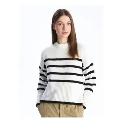 LC Waikiki Crew Neck Striped Long Sleeve Women's Knitwear Sweater