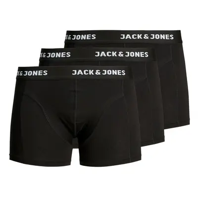 3PACK pánské boxerky Jack and Jones černé (12171944)