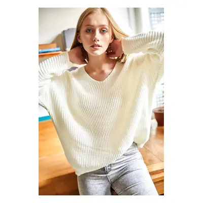 Olalook V-Neck Thessaloniki Knit Oversize Knitwear Sweater