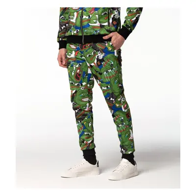 Mr. GUGU & Miss GO Man's Pepe Memes Track Pants PNS-W-548