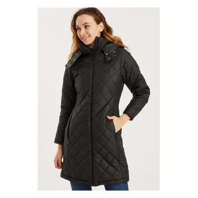 Z6654 DEWBERRY WOMEN'S COAT-BLACK