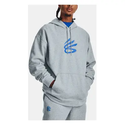 Under Armour Mikina Curry Big Splash PO Hoodie-BLU - Pánské