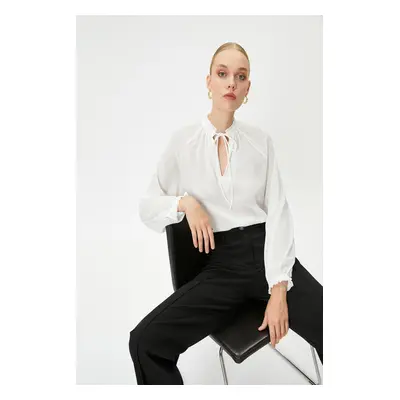 Koton Women's Off White Blouse