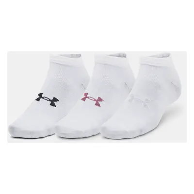 Under Armour Ponožky UA Essential Low Cut 3pk-WHT - unisex