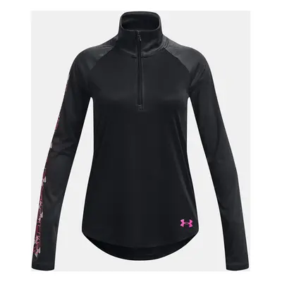 Under Armour Tričko UA Tech Graphic 1/2 Zip -BLK - Holky